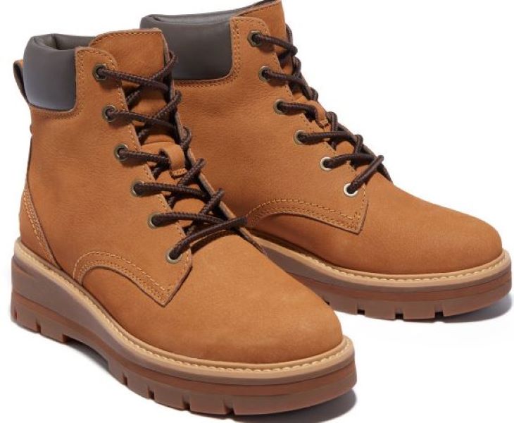 Timberland Wheat Nubuck Cheyenne Valley Mid Lace Up Hiking Boots TB0A2KRM231