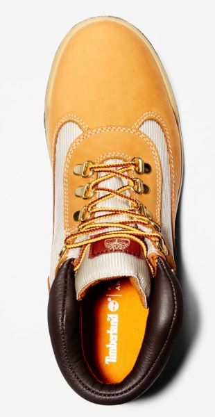 Timberland Wheat Nubuck Waterproof Field Boots For Men TB0A18RI231