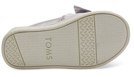 TOMS Burnished Lilac Metallic Bow Kids Tiny Classics 10013318