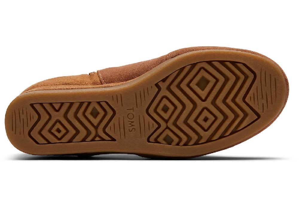 Toms Carmel Brown Suede Youth Kelsey Booties 10014332