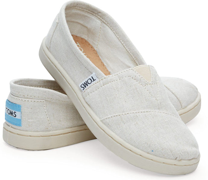 Toms Classic Chambray Cream Canvas Kids Casual 10004693