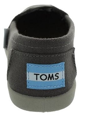 Toms Classic Slip-On Ash Grey Canvas Kids Casual 10010528-012001C13