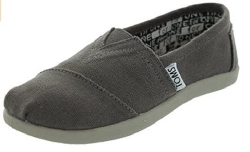 Toms Classic Slip-On Ash Grey Canvas Kids Casual 10010528-012001C13