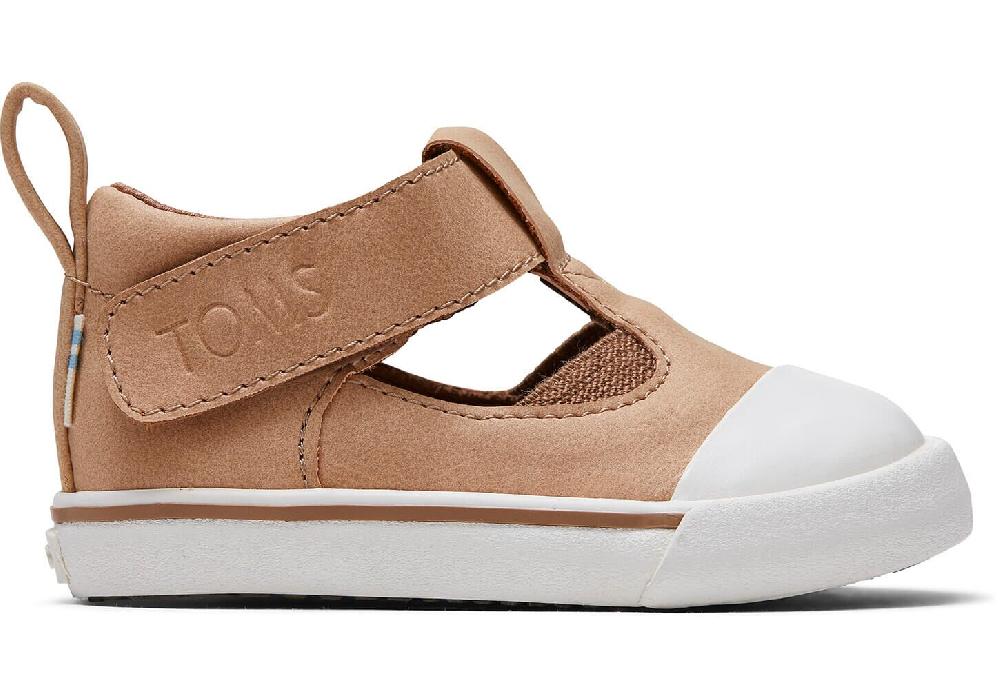 Toms Honey Synthetic Suede Early Walker Joon Flats 10014244