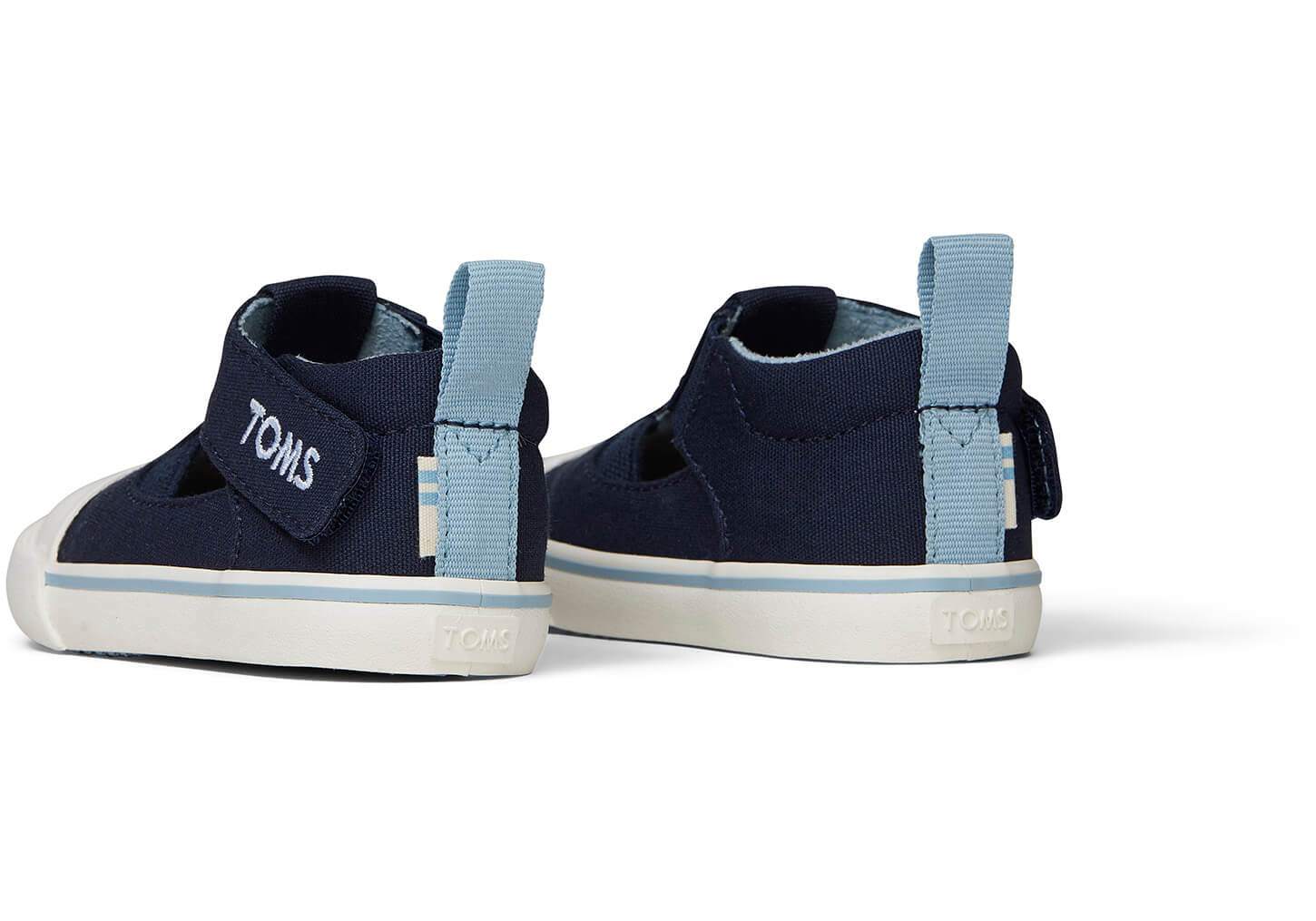 Toms Navy Canvas Early Walker Joon Flats 10014240