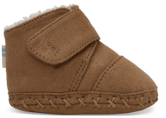 Toms Toffee Microfiber Tiny TOMS Cuna Infant Crib Shoes 10012577