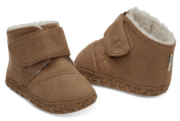 Toms Toffee Microfiber Tiny TOMS Cuna Infant Crib Shoes 10012577