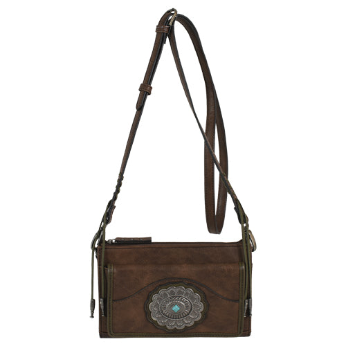 Tony Lama Brown Wallet on String with Concho 2120812