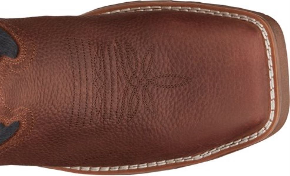 Tony Lama Dark Brown Force Comp Toe Square Toe Pull On Mens Work Boots TW3402