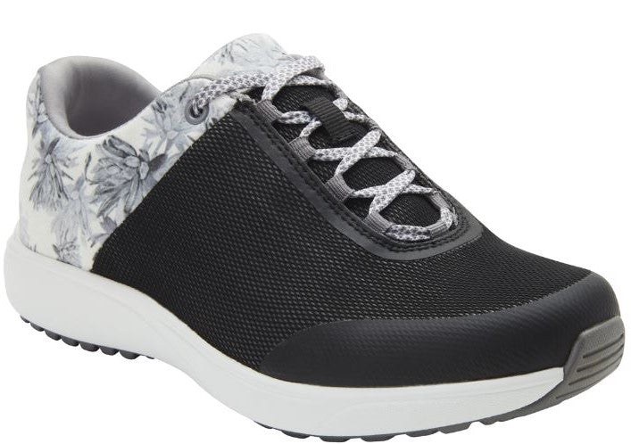 Traq by Alegria Black and Rhodie Grey Jaunt Q-Sport Sneaker JAU-5005