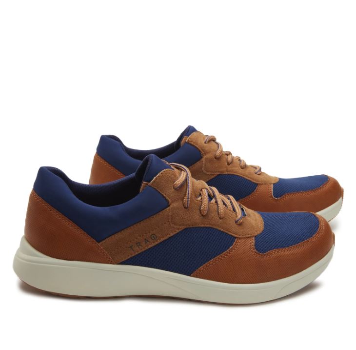 Traq By Alegria Blue Old Sqool Men's Shoes TRA-OSC-M7211