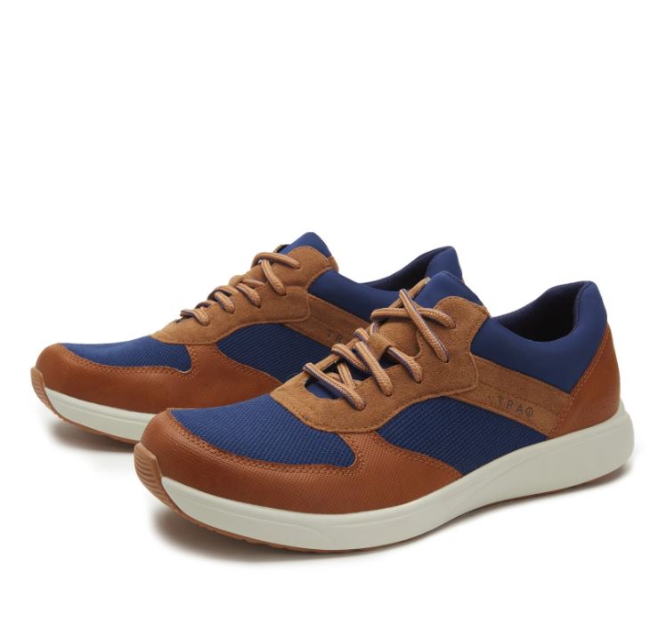 Traq By Alegria Blue Old Sqool Men's Shoes TRA-OSC-M7211