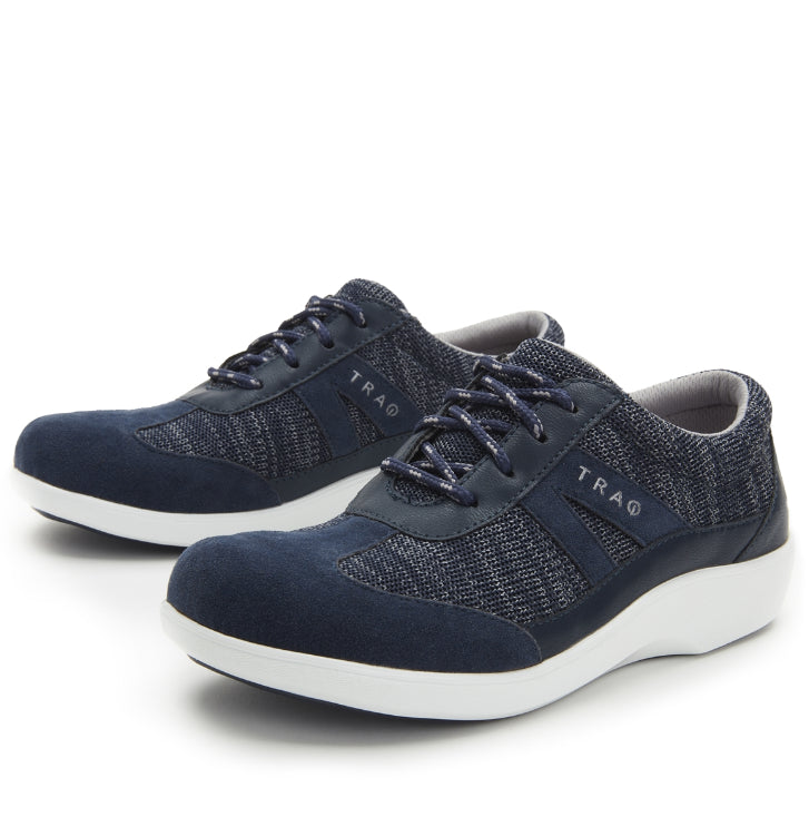 Traq By Alegria Rhythmiq Navy Women's Sneakers RYT-5410