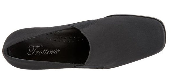 Trotters Ash Black Micro Comfort Womens Dress Shoes T4158-081