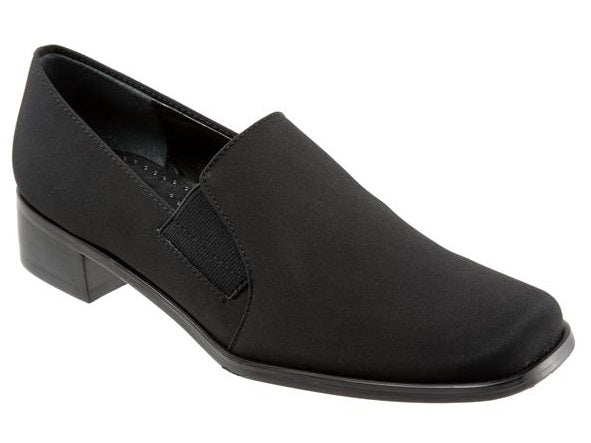 Trotters Ash Black Micro Comfort Womens Dress Shoes T4158-081