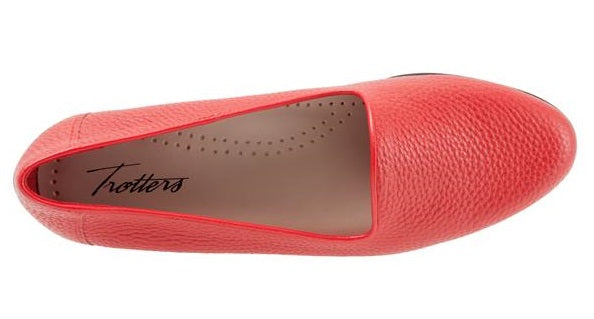Trotters Red Liz Tumbled Womens Leather Dress Shoes T1807-600
