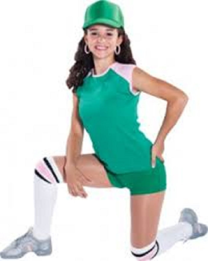 TS6400 RAGLAN TOP (Shown in Green/Pink) ADULT SIZES