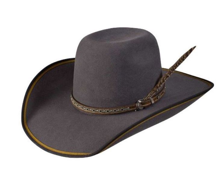 Tuff Hedeman by Resistol Grey Ranger Rider B 3X Wool Cowboy Hat RWRAREB9042