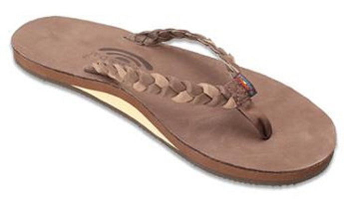 Twisted Sister Braided Straps Arch Support Rainbow Womens Sandals