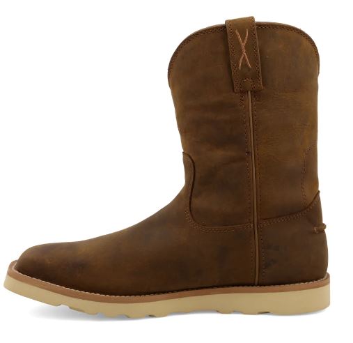 Twisted X 10 Inch Work Pull On Wedge Sole Men's Work Boots MCBW001