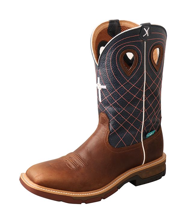Twisted X Alloy Toe Western Work Boot with CellStretch MXBAW01