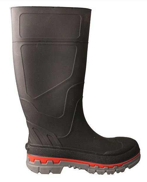 Twisted X Black Steel Toe Mens Waterproof Mud Boots MWBS002