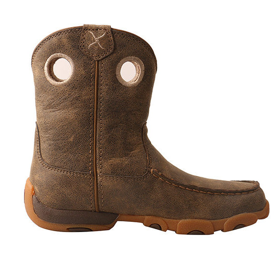 Twisted X Bomber Driving Moc Kids Boots YDB0002