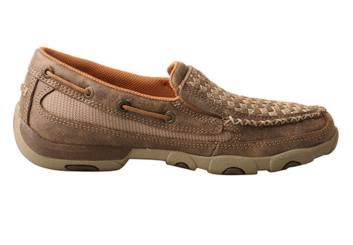 Twisted X Bomber With Dusty Tan Slip On Womens Driving Mocs WDMS017