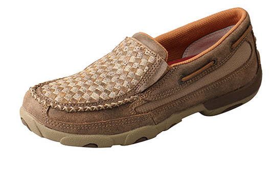 Twisted X Bomber with Dusty Tan Slip On Womens Driving Mocs WDMS017