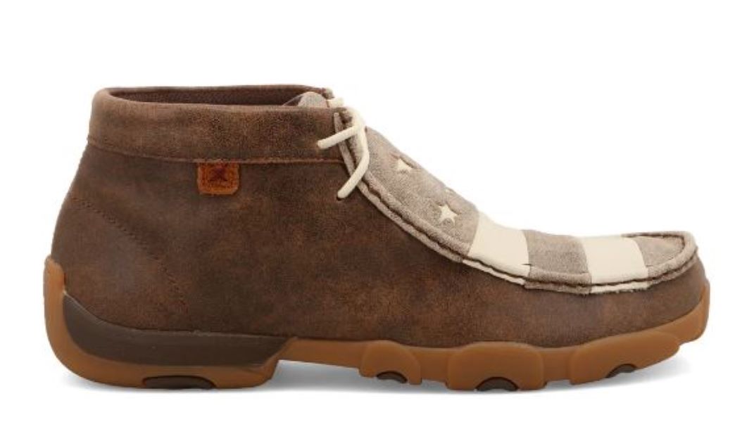 Twisted X Brown And Ivory Mens Chukka Driving Moc MDM0075