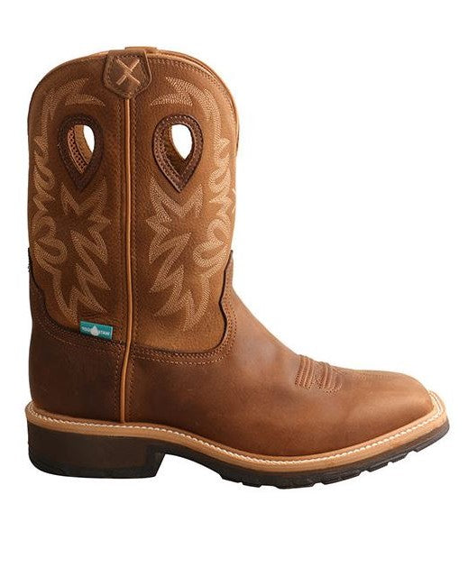 Twisted X Brown Mens Western Work Boots MCWW002