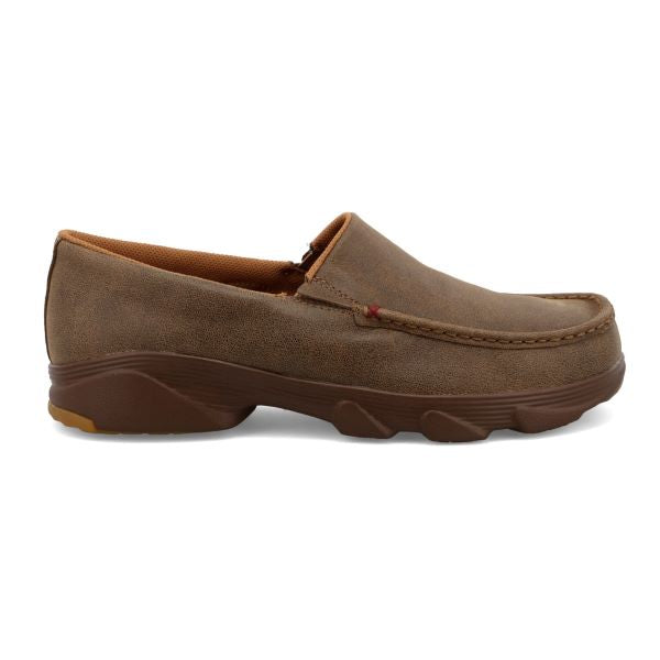 Twisted X Brown Moc Toe Slip On Crossover Mens Shoes MIE0001