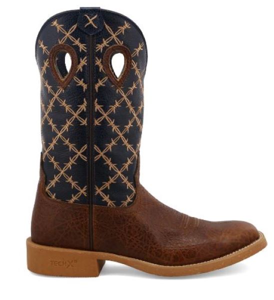 Twisted X Brown/Navy 12 Inch Tech X Mens Western Boots MXTR004