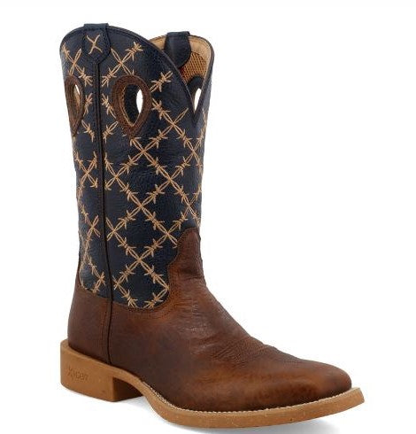 Twisted X Brown/Navy 12 inch Tech X Mens Western Boots MXTR004