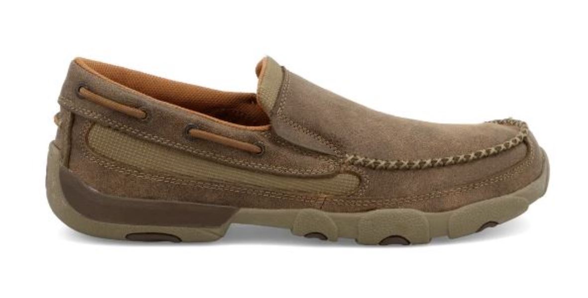 Twisted X Brown Slip On Mens Driving Moc MDMS002