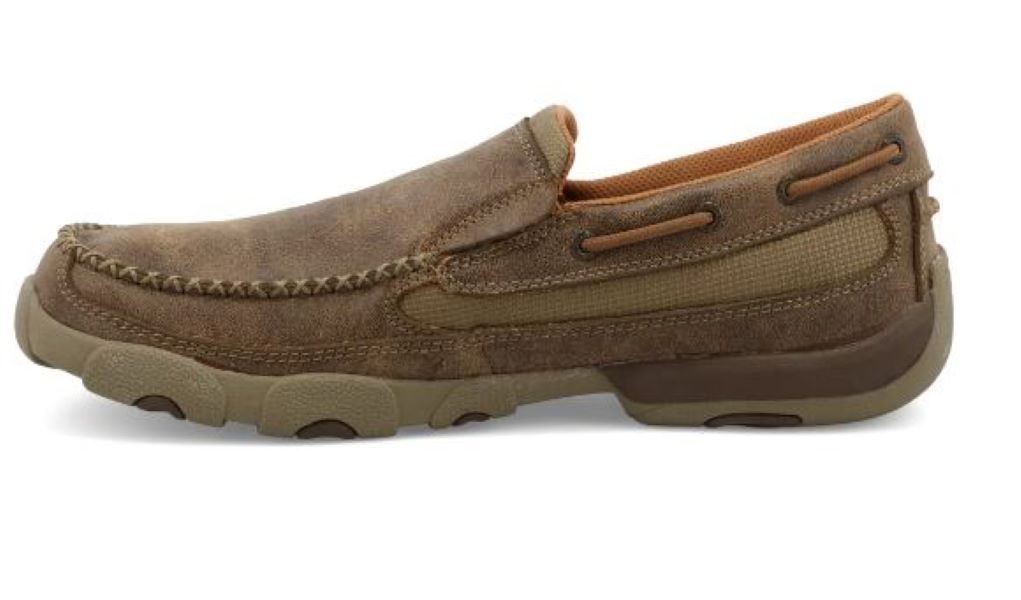 Twisted X Brown Slip On Mens Driving Moc MDMS002