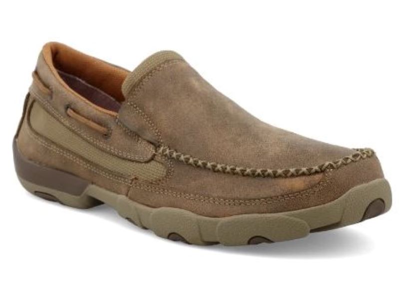 Twisted X Brown Slip On Mens Driving Moc MDMS002