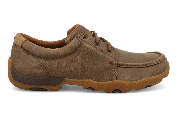 Twisted X Brown Ultralite X Driving Moc Men's Boat Shoes MDMU003