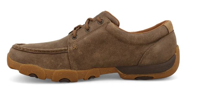 Twisted X Brown Ultralite X Driving Moc Men's Boat Shoes MDMU003