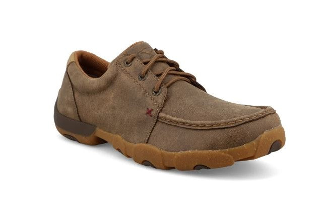 Twisted X Brown Ultralite X Driving Moc Men's Boat Shoes MDMU003