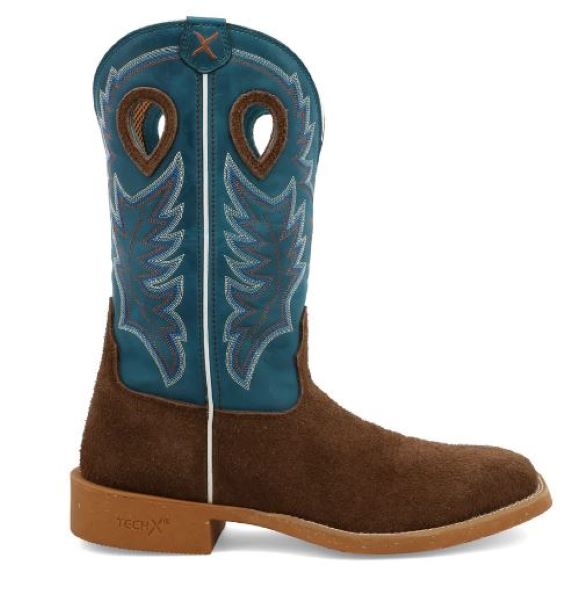 Twisted X Brown With Blue Top Mens 12 Inch Tech X Western Boots MXTR002