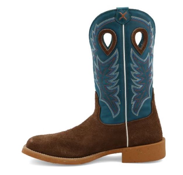 Twisted X Brown With Blue Top Mens 12 Inch Tech X Western Boots MXTR002
