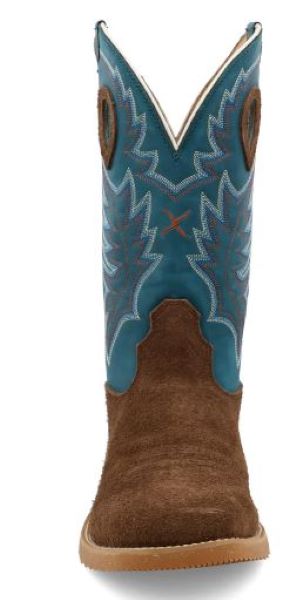 Twisted X Brown With Blue Top Mens 12 Inch Tech X Western Boots MXTR002