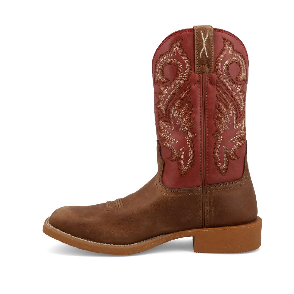 Twisted X Brown With Red Top Tech X 11 Inch Men's Western Boots MXTR010