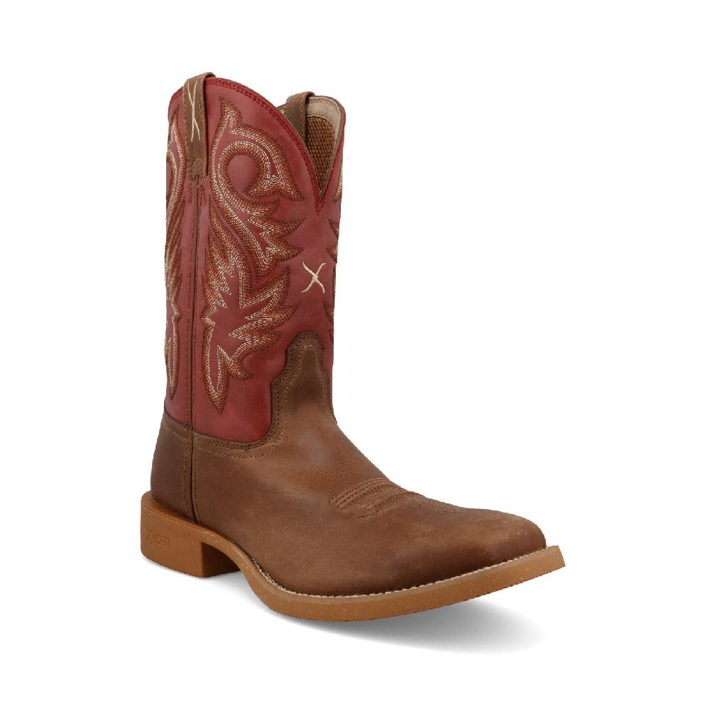 Twisted X Brown with Red Top Tech X 11 Inch Men's Western Boots MXTR010