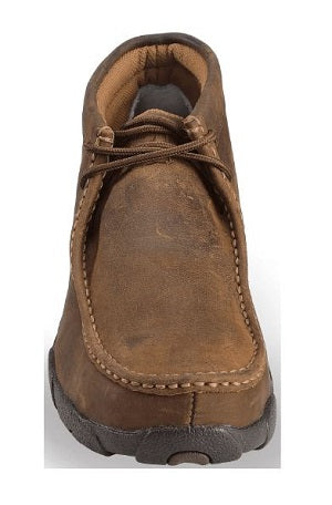 Twisted X Distressed Saddle Men's Work Steel Toe Chukka Driving Moc MDMST01