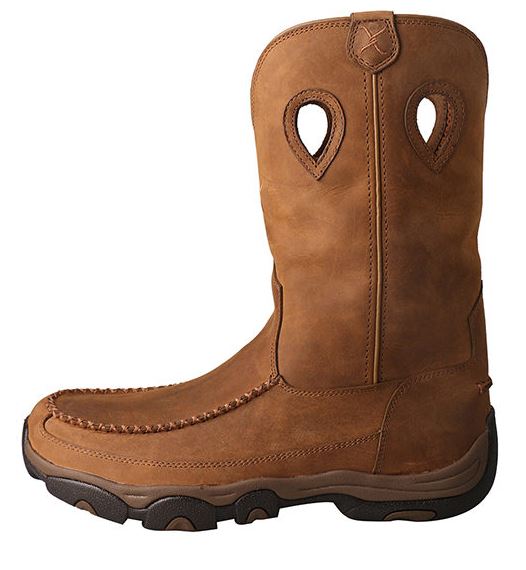 Twisted X Distressed Saddle Mens Composite Toe Pull On Hiker Work Boot MHKBCW1