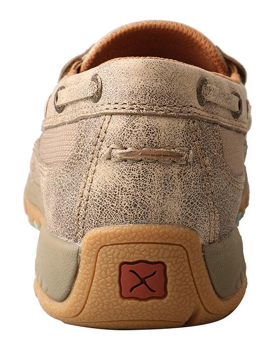 Twisted X Dusty Tan With Multi Women's Boat Shoe Driving Mock With CellStretch WXC0008