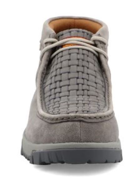 Twisted X Grey Nano Composite Safety Toe CellStretch Work Chukka Mens Driving Moc Boot MXCN001