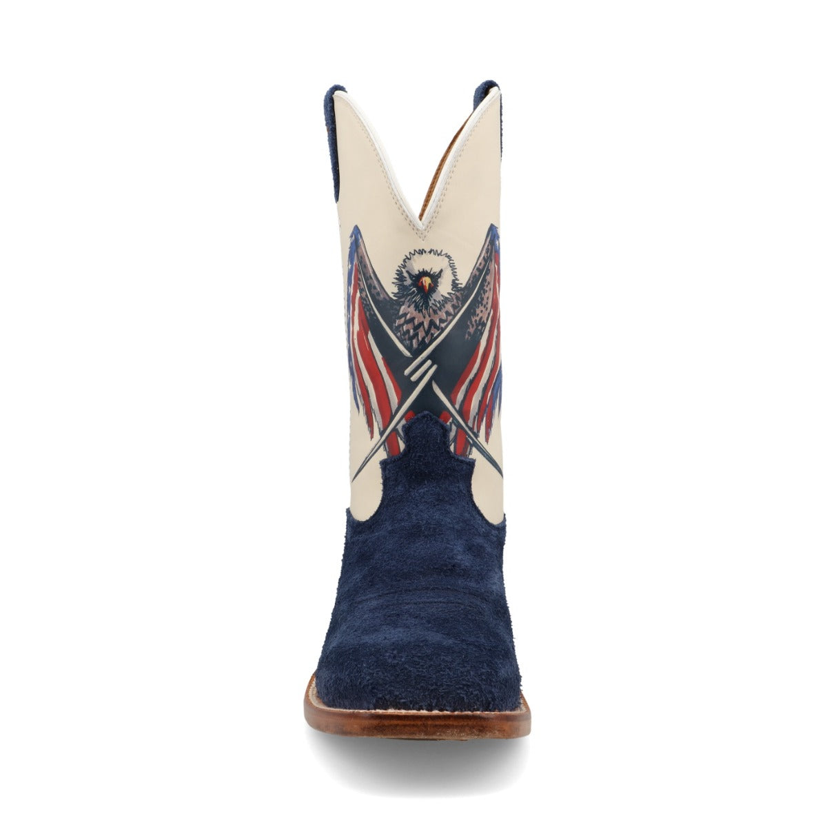 Twisted X Navy & Red/White/Blue Tech X 12 Inch Wide Square Toe Western Boots MXTL005